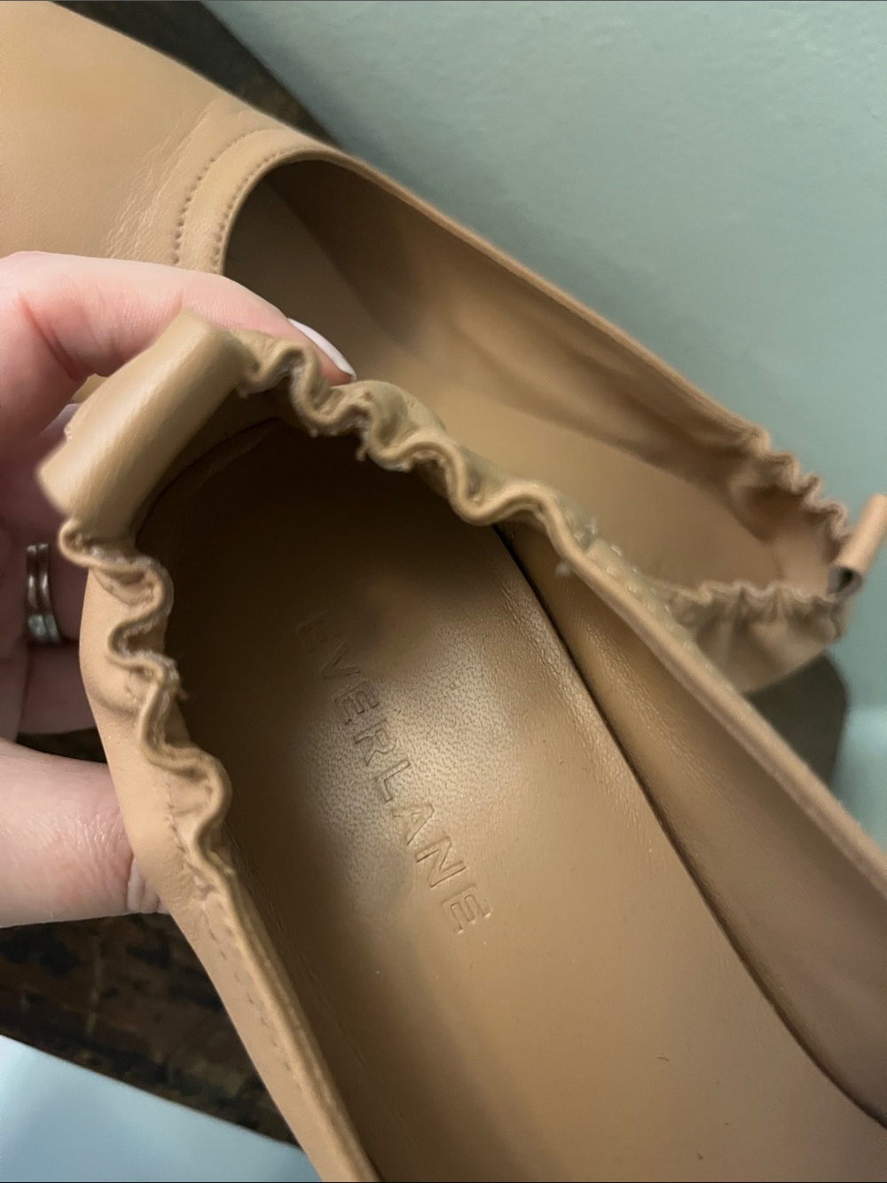 Everlane The Day Heel in Blush Tan - Picture 2 of 5